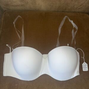Lilyette White Strapless Bra